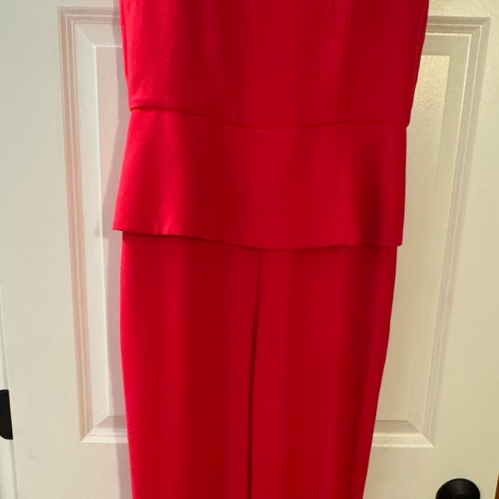 BCBGMAXAZRIA Red Jumpsuit  / Pantsuit Lipstick Res Size 8 NWT original MSRP $168